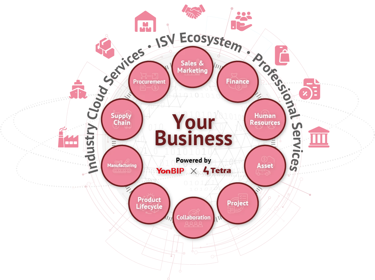 YonBIP Platform Foundation + 10 Core Business Domains